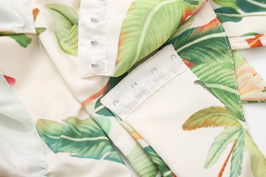 Women's Strap Dress Elegant Vacation Strap Hollow Out Sleeveless Leaf Coconut Tree Maxi Long Dress Holiday Travel display picture 8