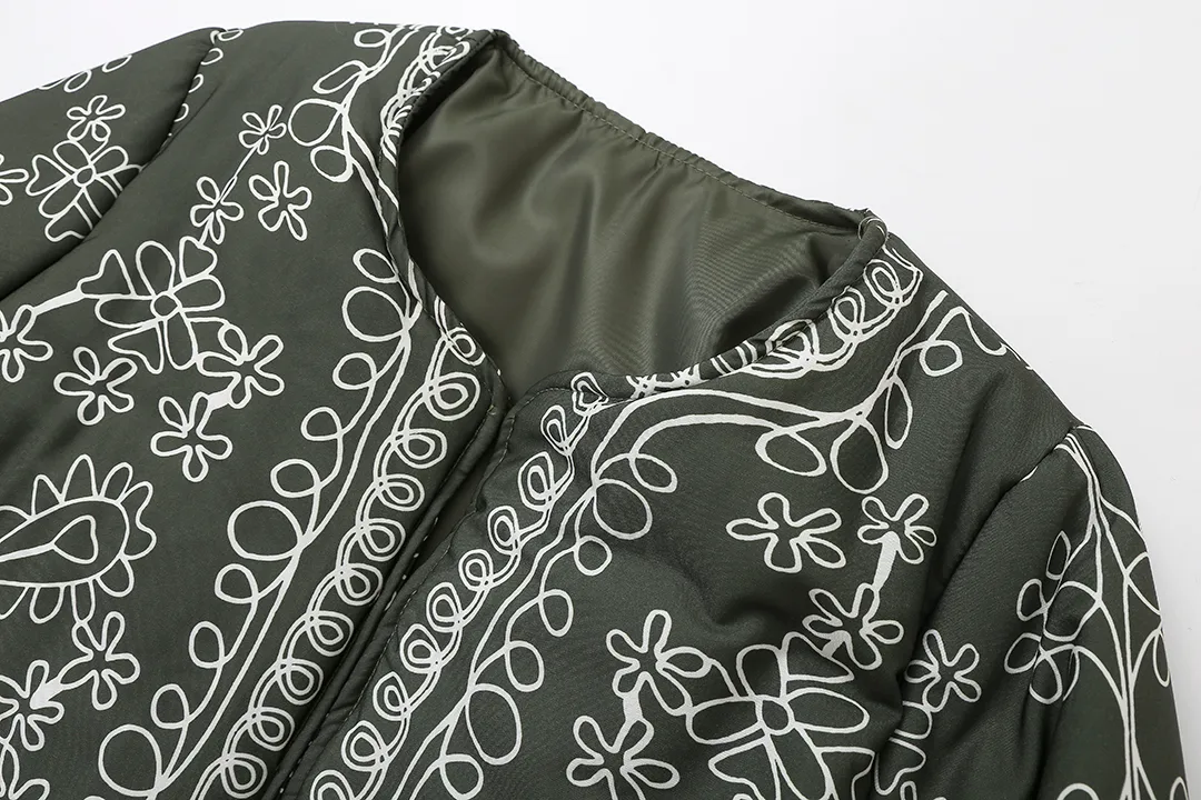 Women's Simple Style Printing Coat display picture 5