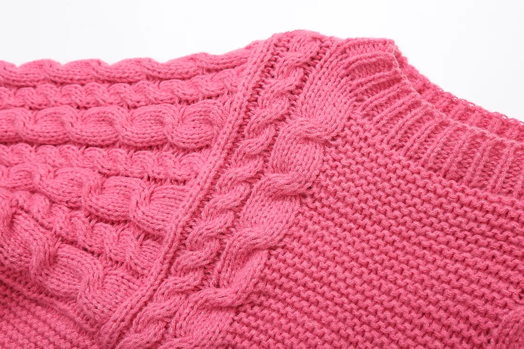Women's Sweater Long Sleeve Sweaters & Cardigans Romantic Solid Color display picture 10