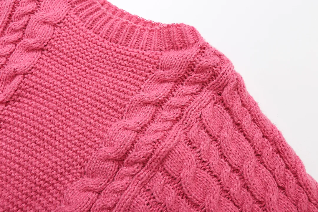 Women's Sweater Long Sleeve Sweaters & Cardigans Romantic Solid Color display picture 11