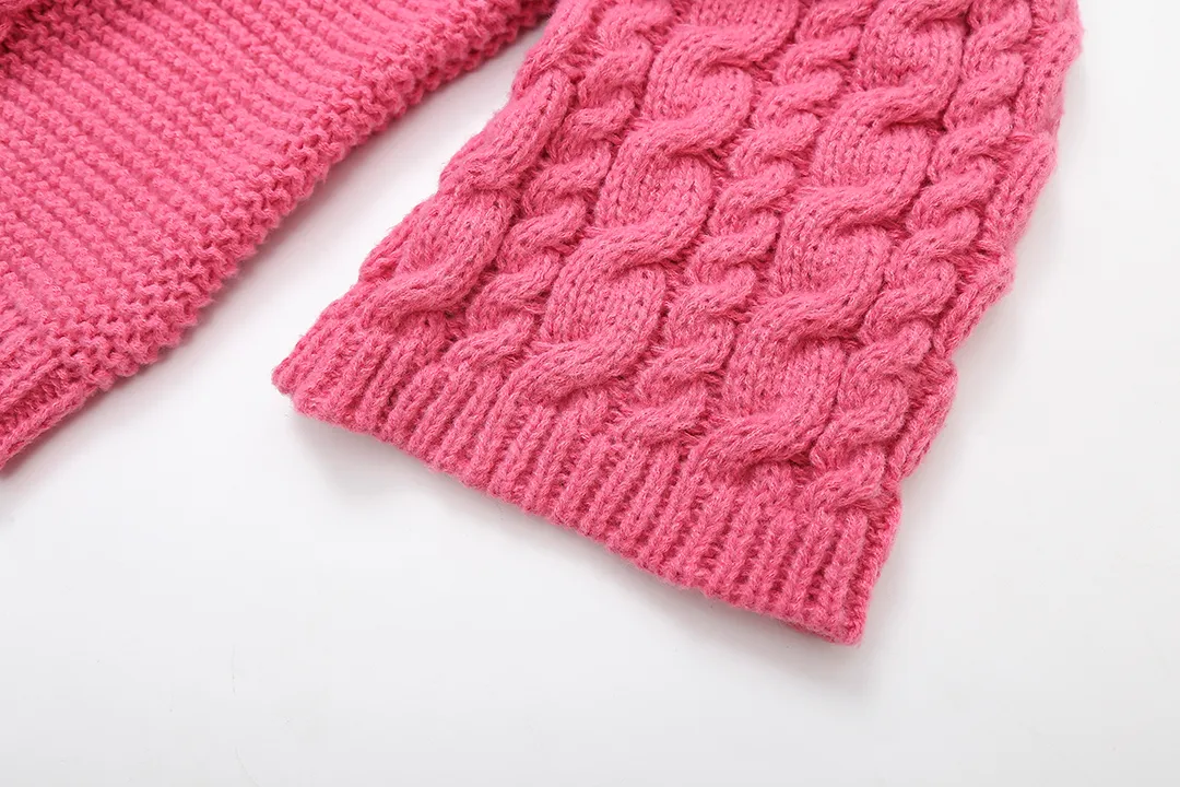 Women's Sweater Long Sleeve Sweaters & Cardigans Romantic Solid Color display picture 9