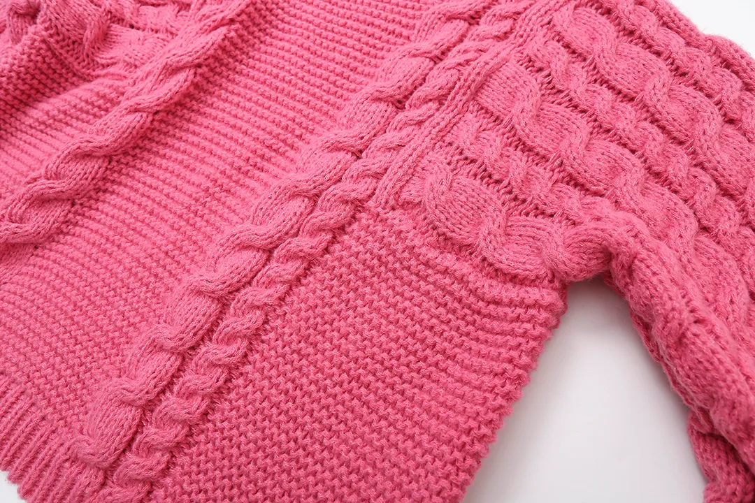 Women's Sweater Long Sleeve Sweaters & Cardigans Romantic Solid Color display picture 12