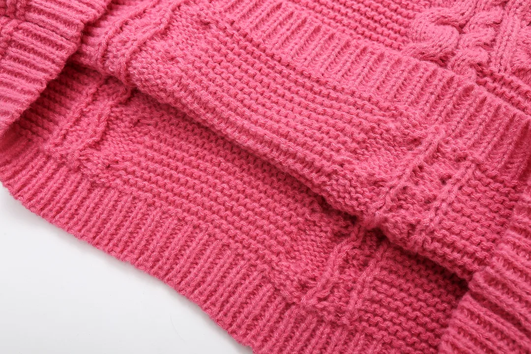 Women's Sweater Long Sleeve Sweaters & Cardigans Romantic Solid Color display picture 13