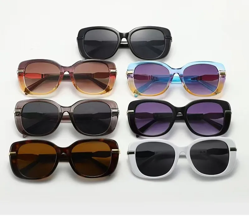 IG Style Casual Retro Solid Color PC UV400 Protection Oval Frame Full Frame Glasses display picture 1