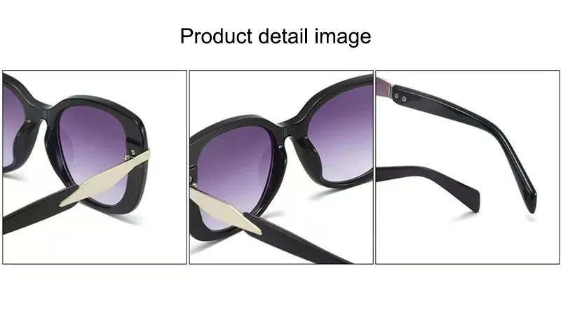 IG Style Casual Retro Solid Color PC UV400 Protection Oval Frame Full Frame Glasses display picture 4