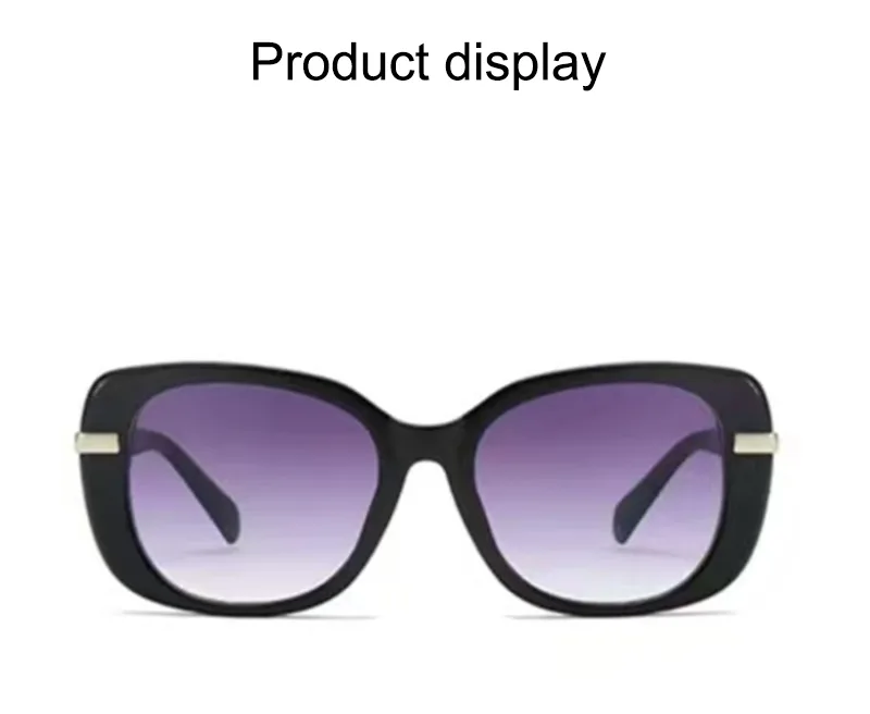 IG Style Casual Retro Solid Color PC UV400 Protection Oval Frame Full Frame Glasses display picture 8