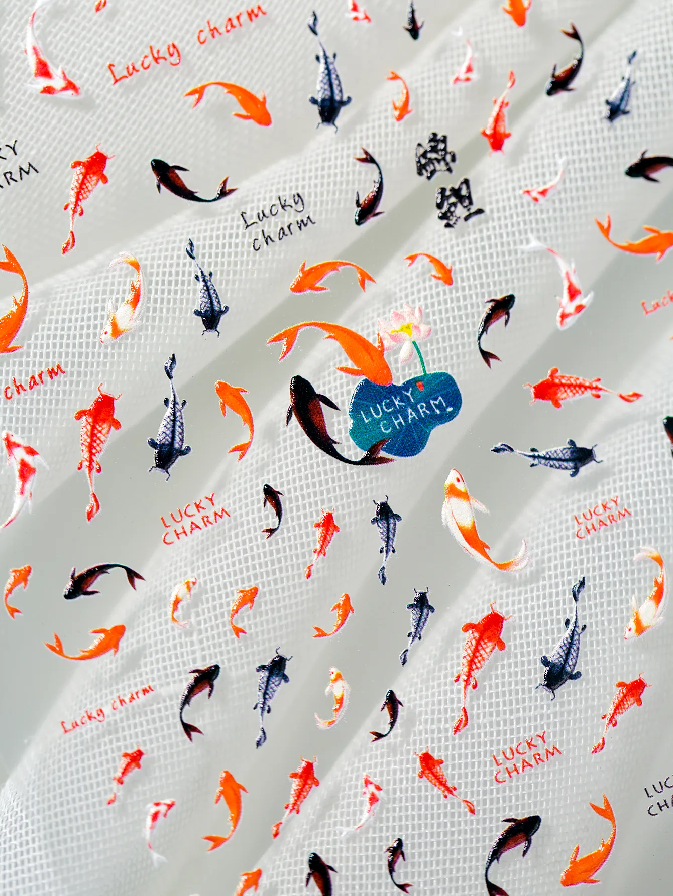 IG Style Casual Cute Lotus Fish Carp Nail Stickers Nail Decoration Accessories display picture 8