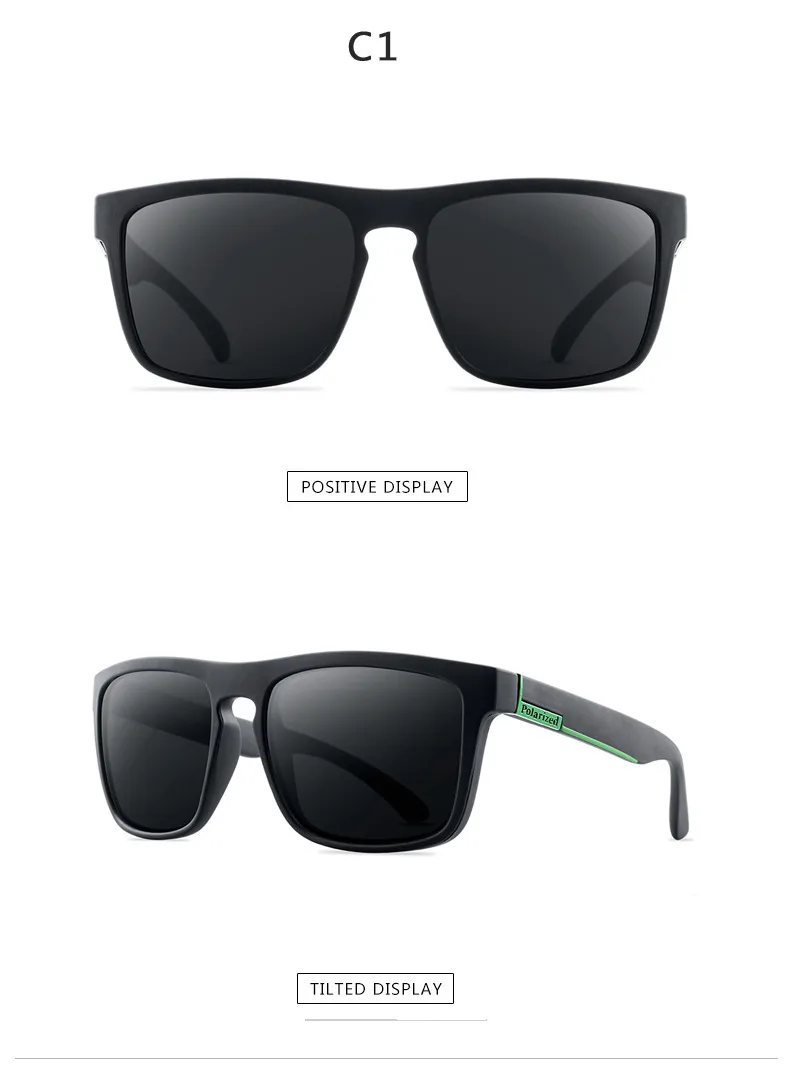 Elegant Sport Style Cool Style Solid Color PC PC Polarized UV400 Protection Square Mountain Style Sport Full Frame Glasses display picture 8