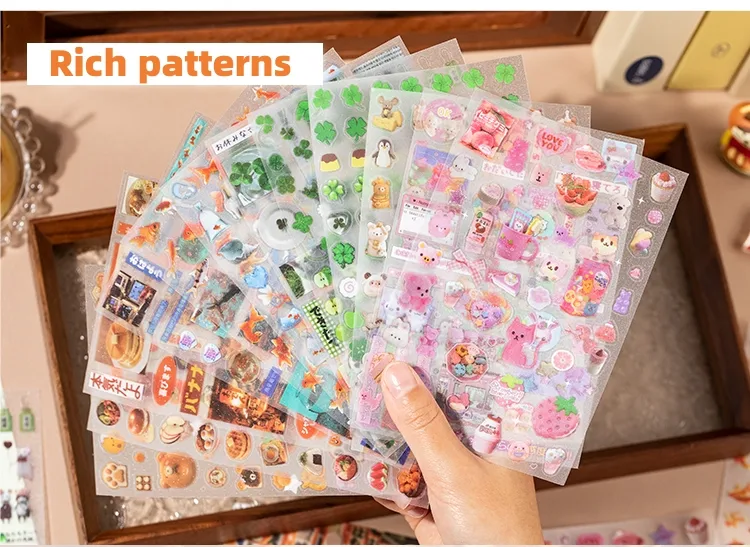 1 Piece Animal School PET Cute Retro Stickers display picture 3