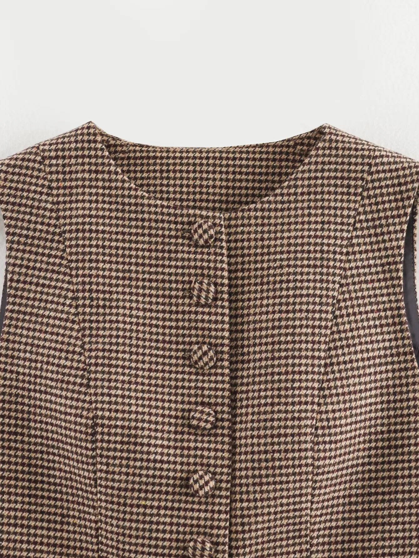 Women's Streetwear Houndstooth Coat Jacket display picture 3