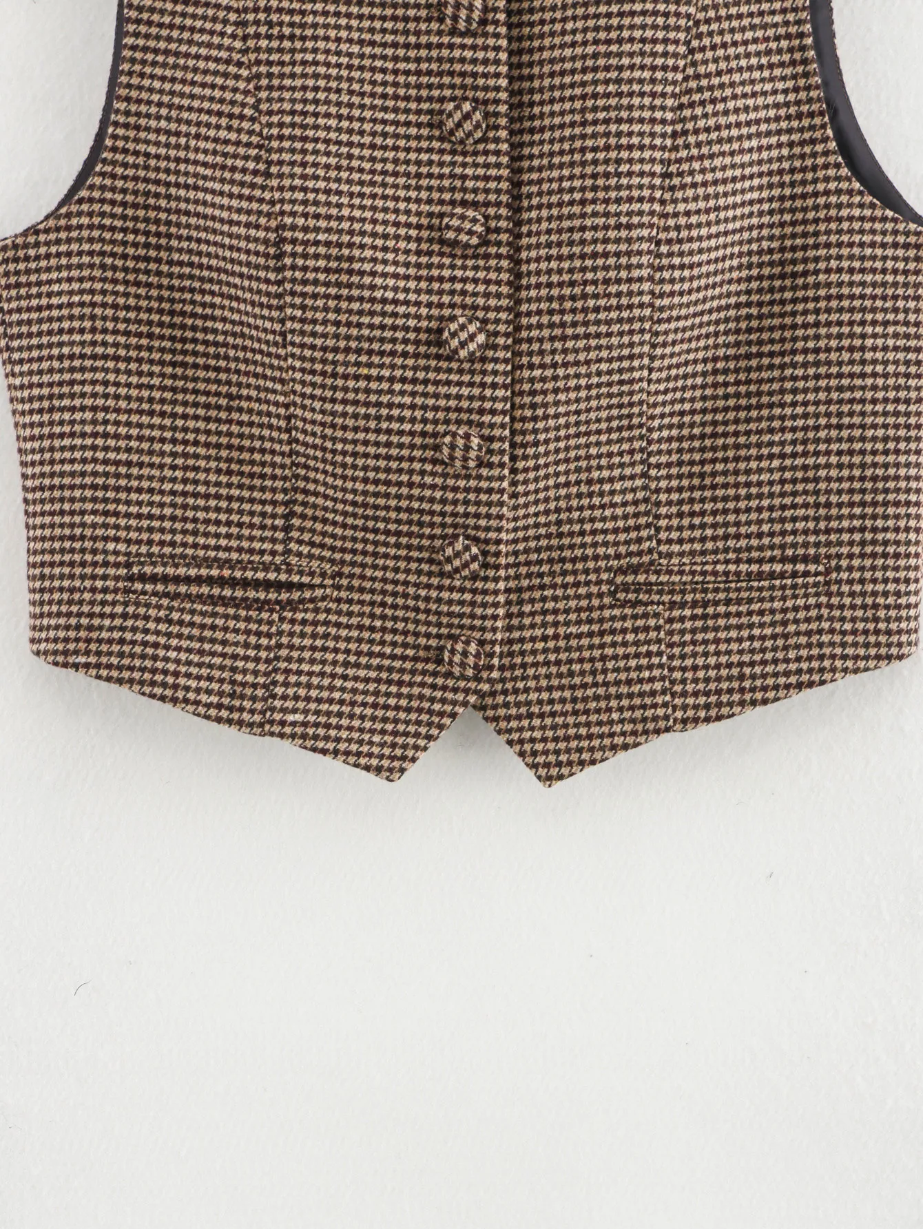 Women's Streetwear Houndstooth Coat Jacket display picture 4