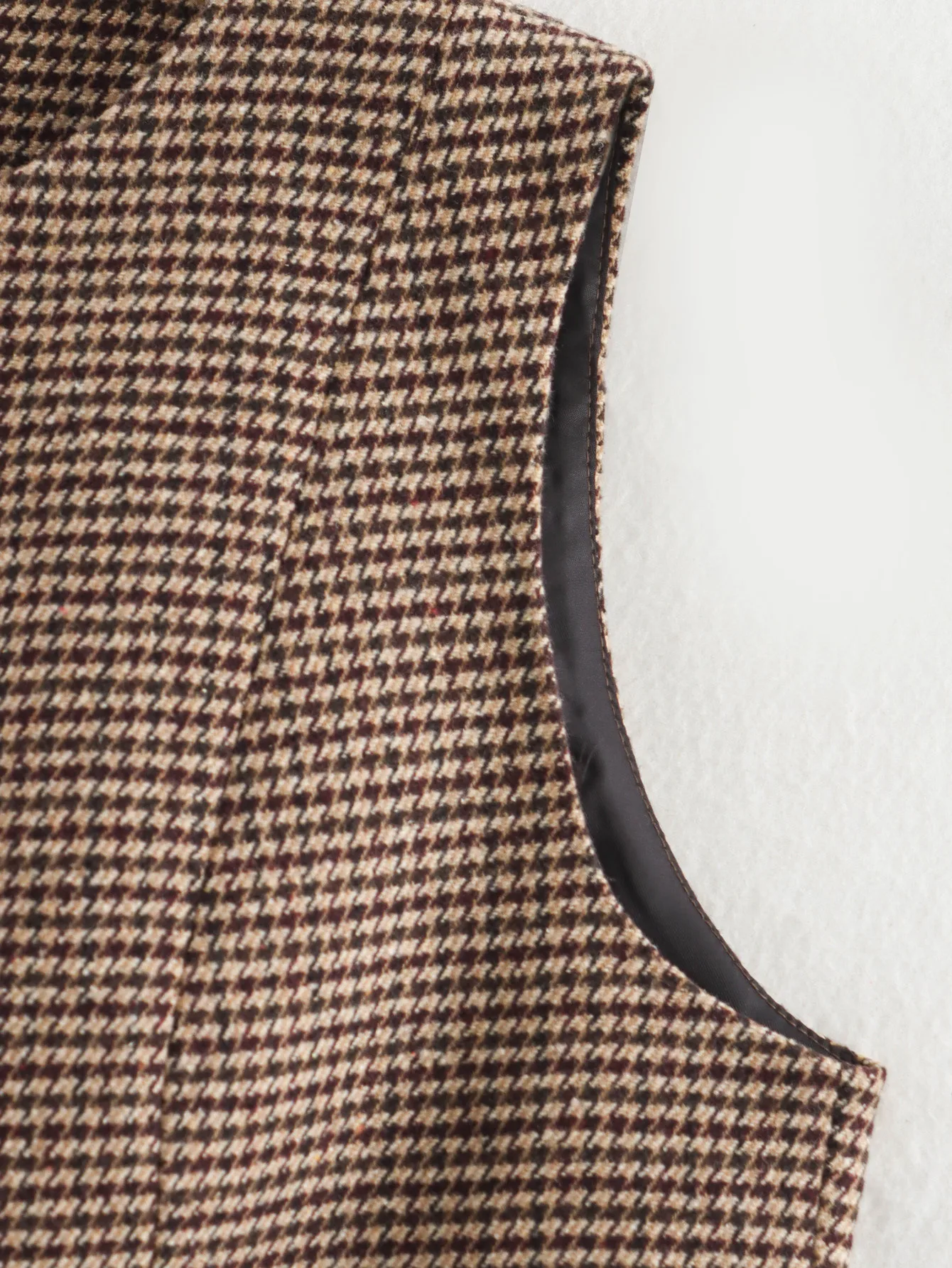 Women's Streetwear Houndstooth Coat Jacket display picture 5