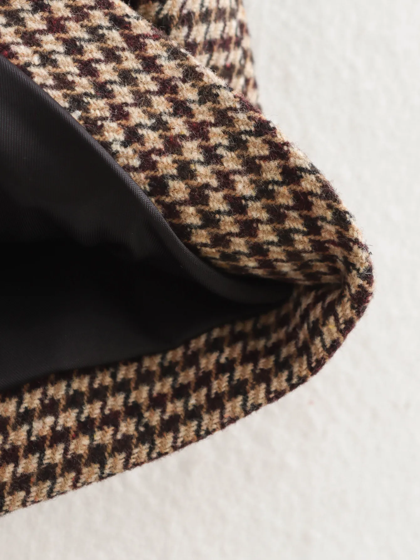 Women's Streetwear Houndstooth Coat Jacket display picture 9