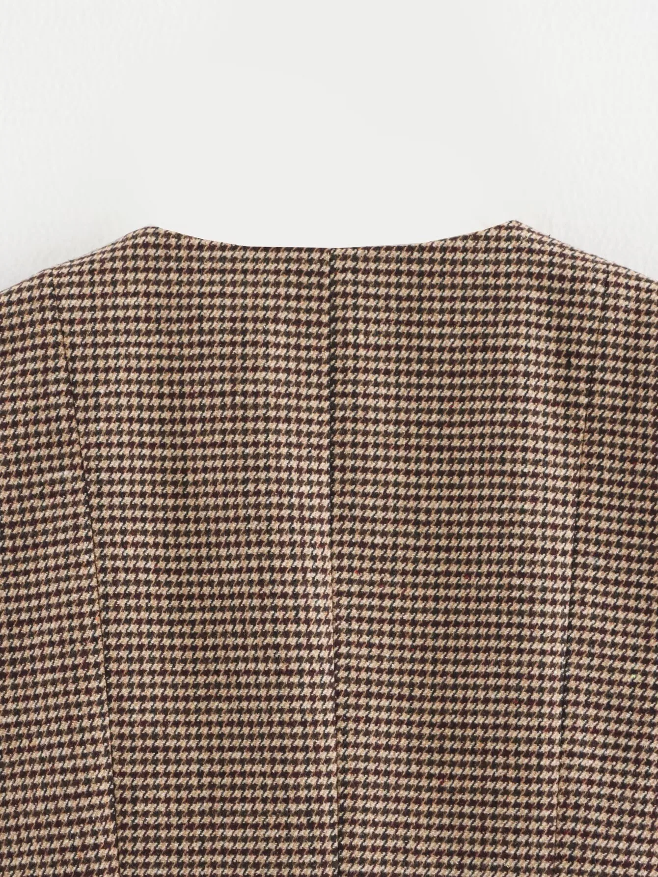 Women's Streetwear Houndstooth Coat Jacket display picture 11
