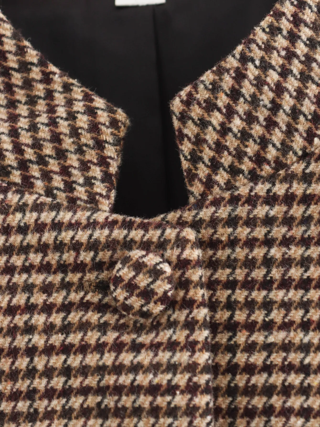 Women's Streetwear Houndstooth Coat Jacket display picture 17