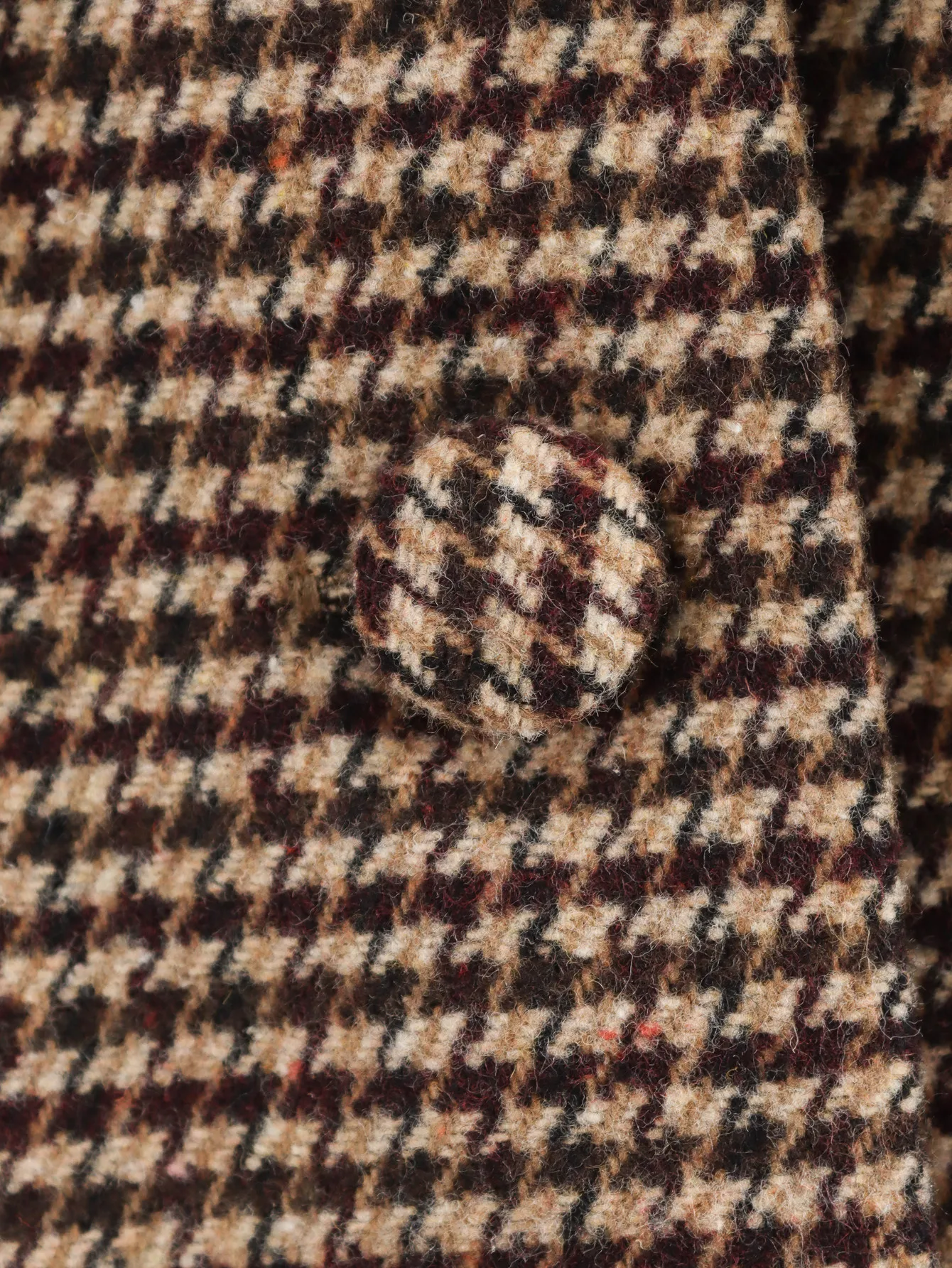 Women's Streetwear Houndstooth Coat Jacket display picture 18