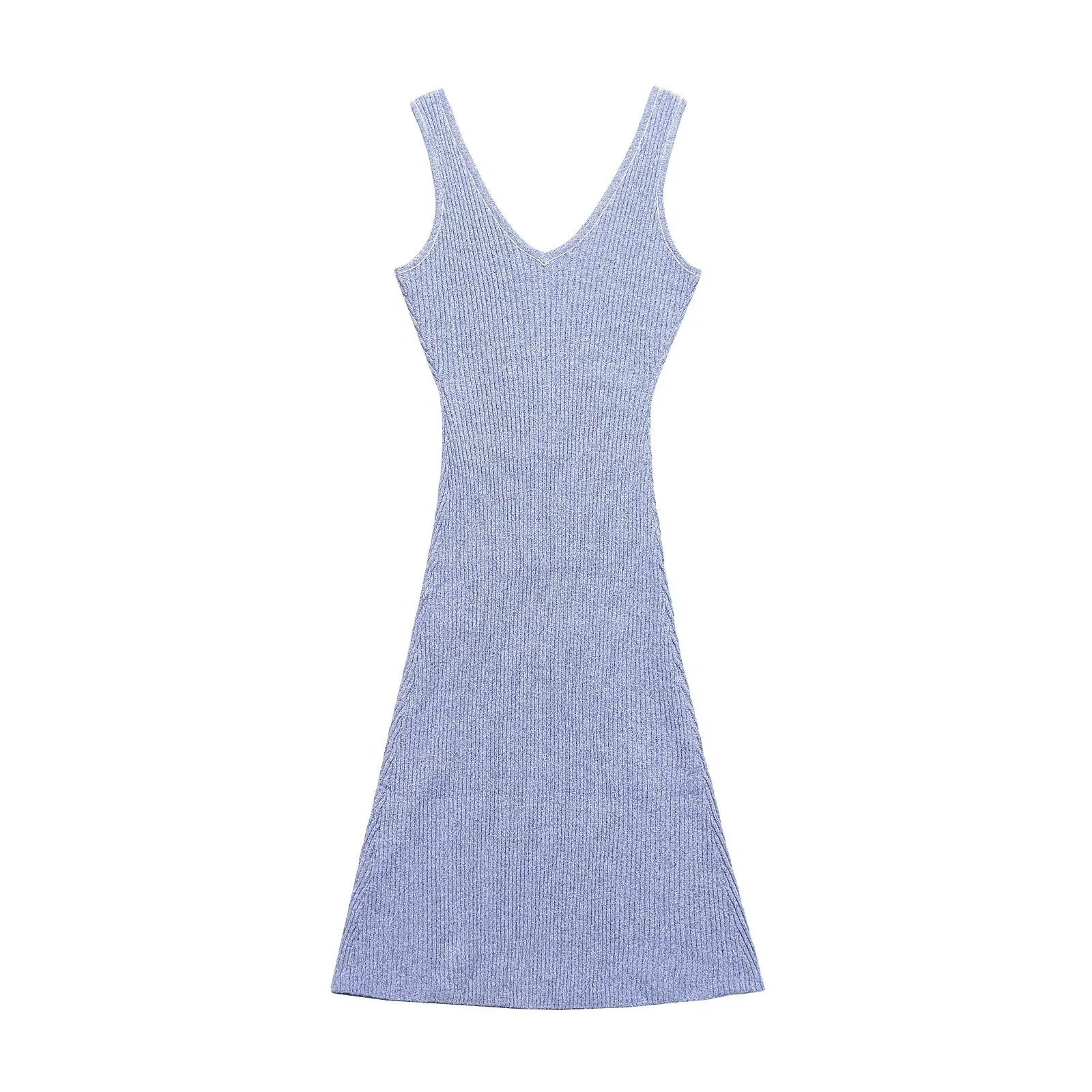 Women's Tank Dress Streetwear V Neck Sleeveless Solid Color Maxi Long Dress Daily Street display picture 1