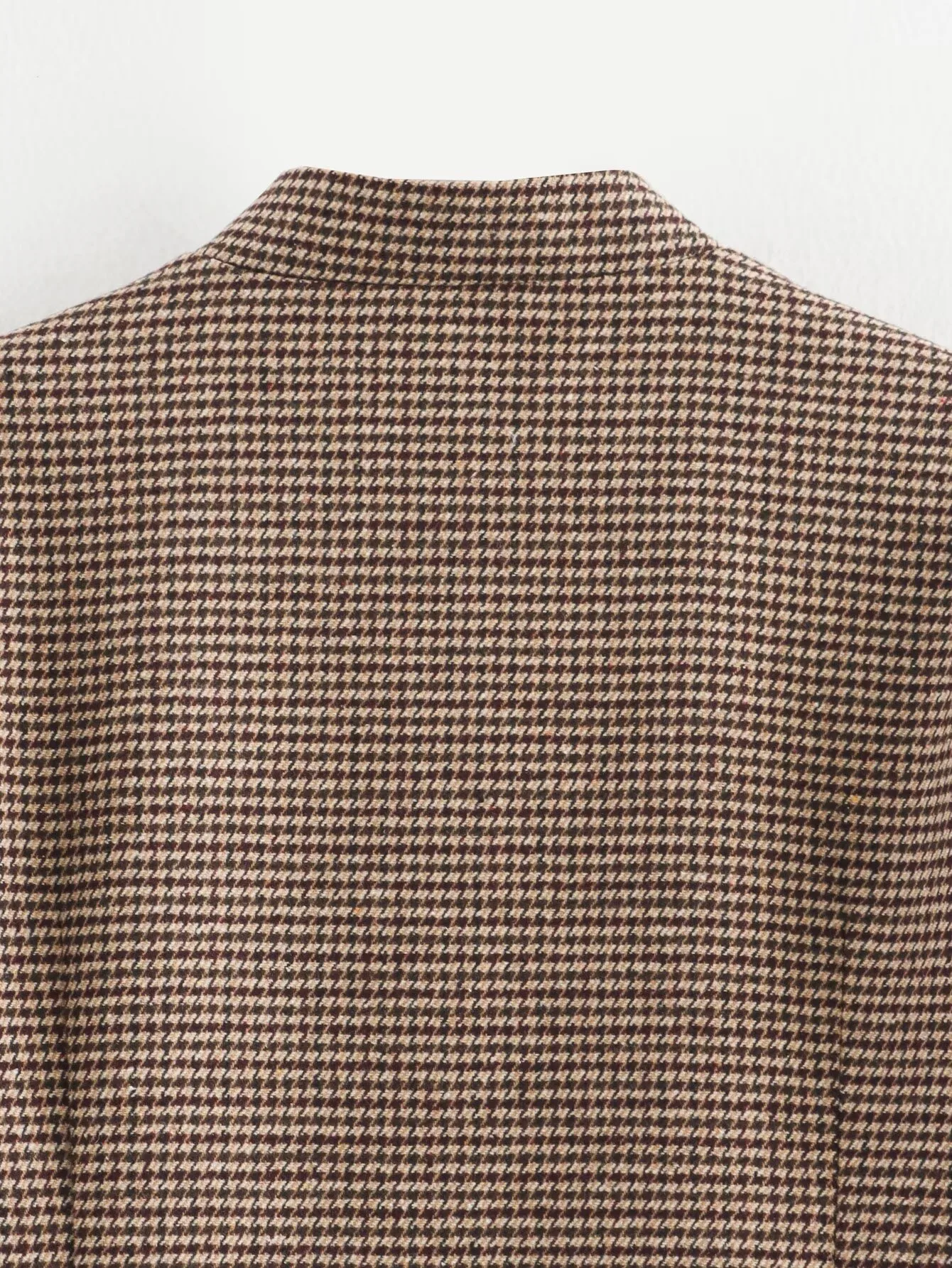 Women's Streetwear Houndstooth Coat Jacket display picture 23