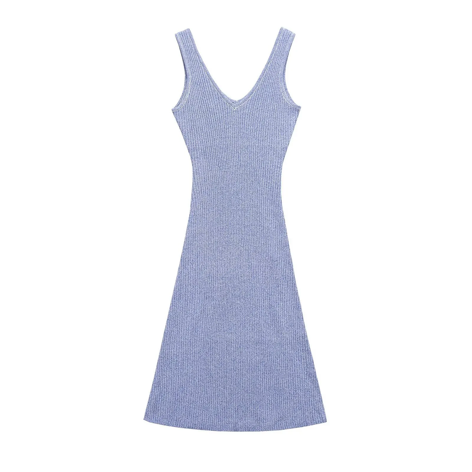 Women's Tank Dress Streetwear V Neck Sleeveless Solid Color Maxi Long Dress Daily Street display picture 2