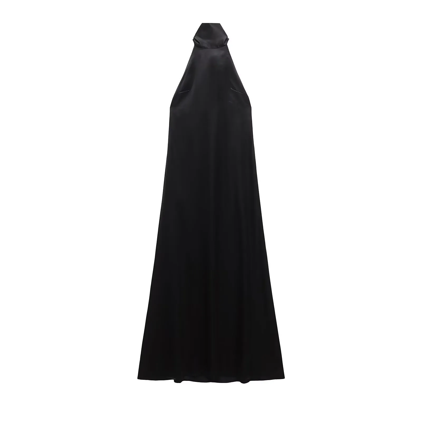 Women's Sheath Dress Sexy Halter Neck Sleeveless Solid Color Maxi Long Dress Tea Party display picture 17