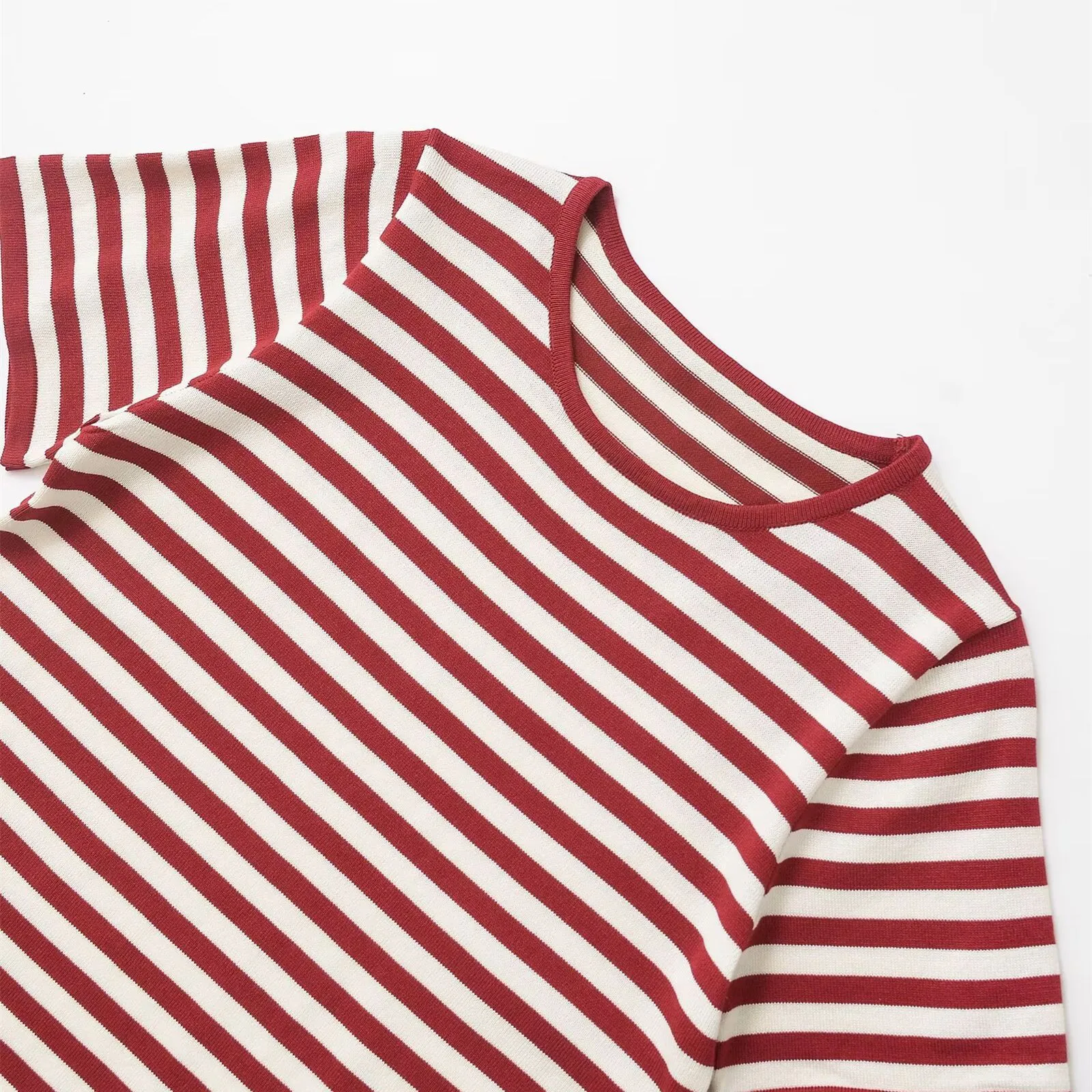 Women's T-shirt Short Sleeve T-Shirts Casual Style Classic Style Stripe display picture 7