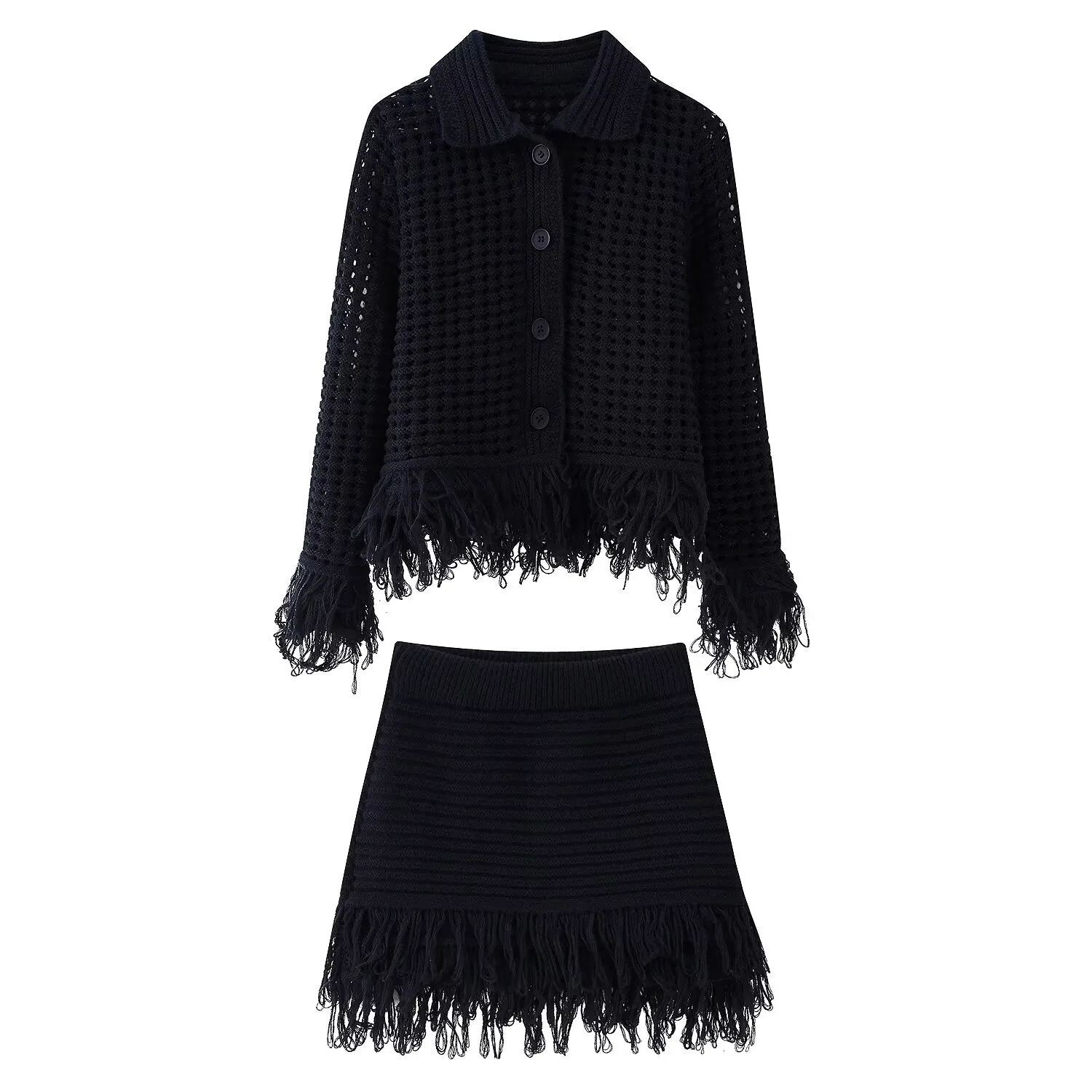 Daily Street Women's Streetwear Solid Color Polyester Chenille Yarn Skirt Co-ord Set Shorts Sets display picture 1