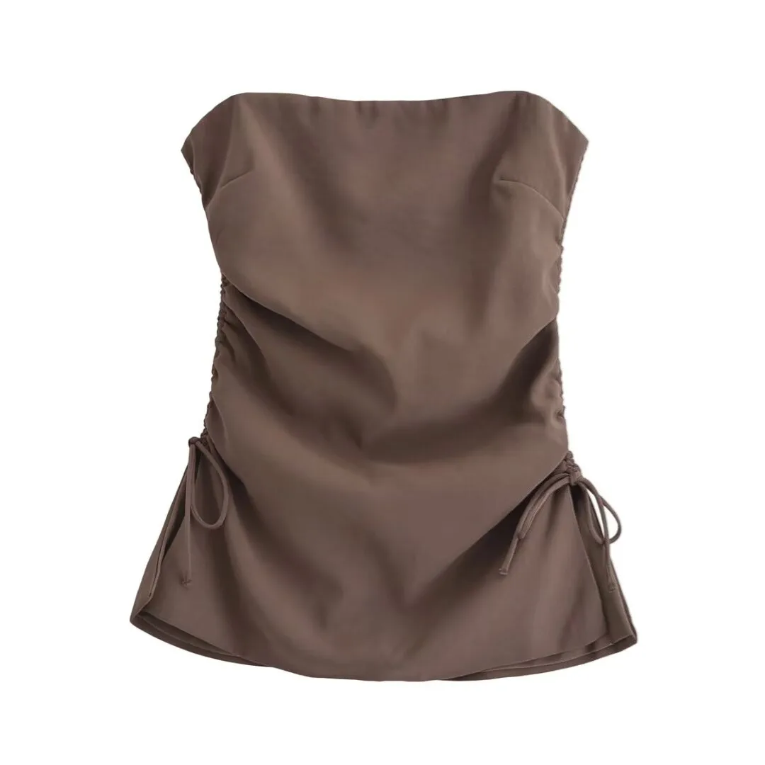 Daily Women's Casual Elegant Solid Color Polyester Pleated Pant Co-ord Set Shorts Sets display picture 2