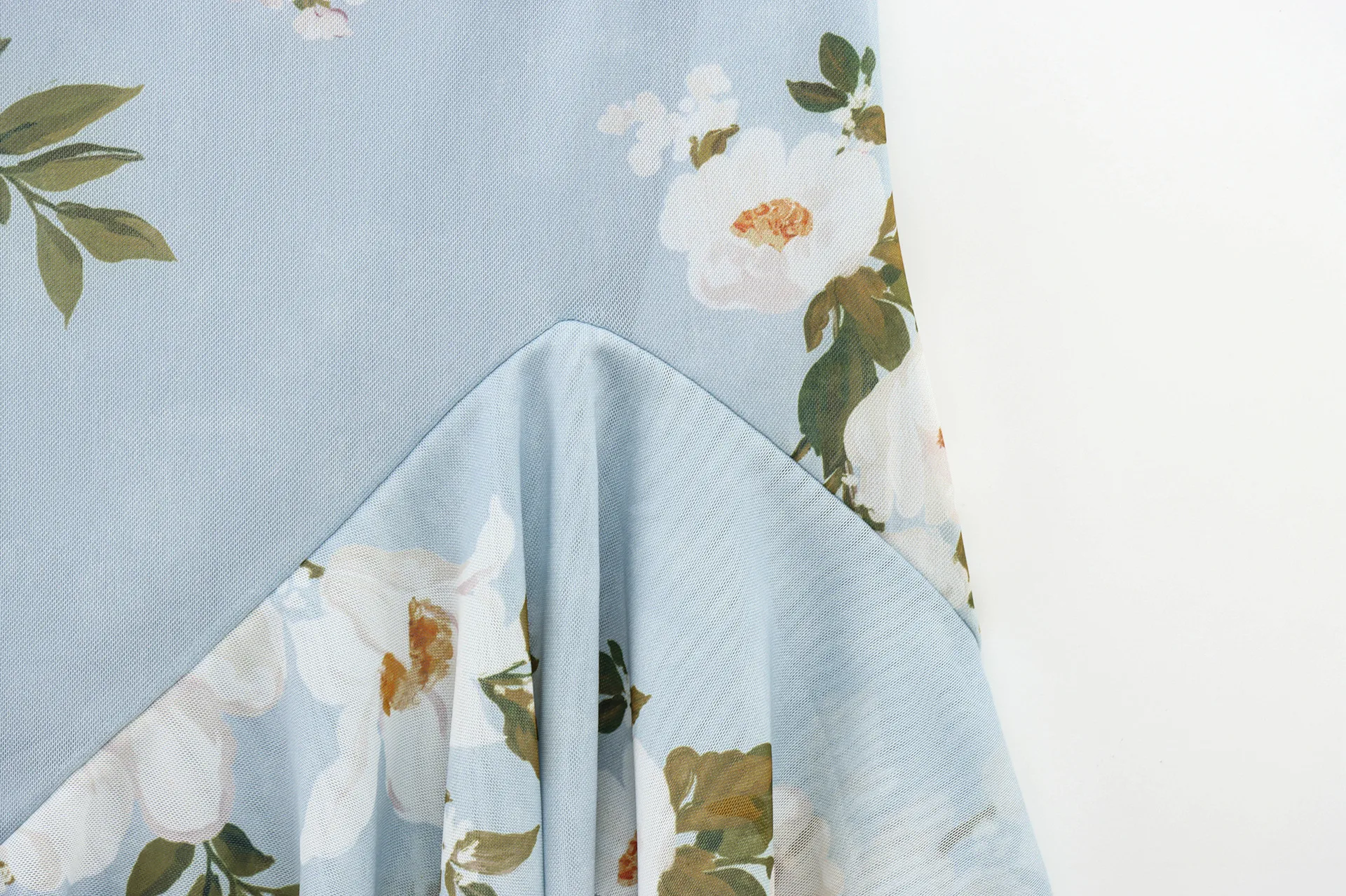 Women's Strap Dress Elegant Strap Sleeveless Leaf Flower Asymmetrical Dress Holiday Travel Beach display picture 12