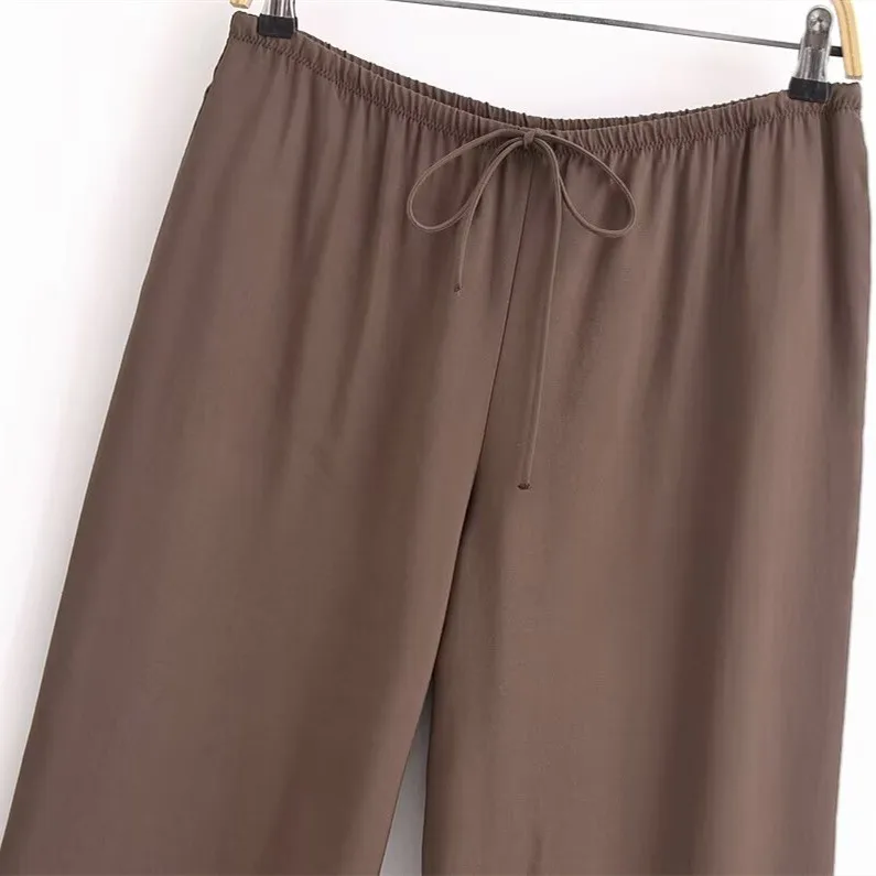 Daily Women's Casual Elegant Solid Color Polyester Pleated Pant Co-ord Set Shorts Sets display picture 15