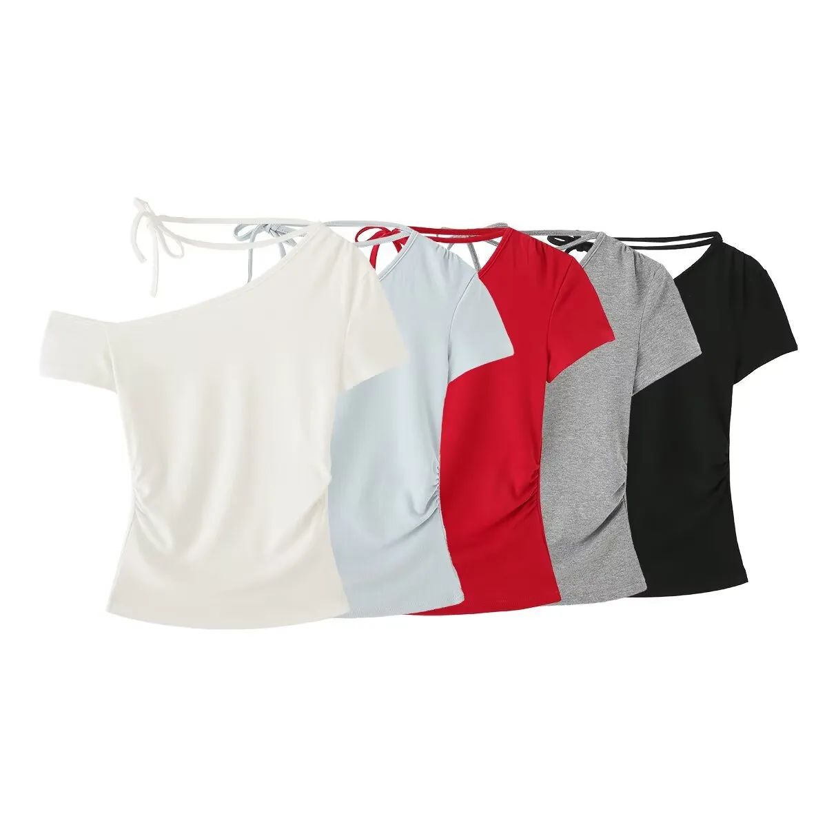 Women's T-shirt Short Sleeve T-Shirts Casual Elegant Solid Color display picture 2