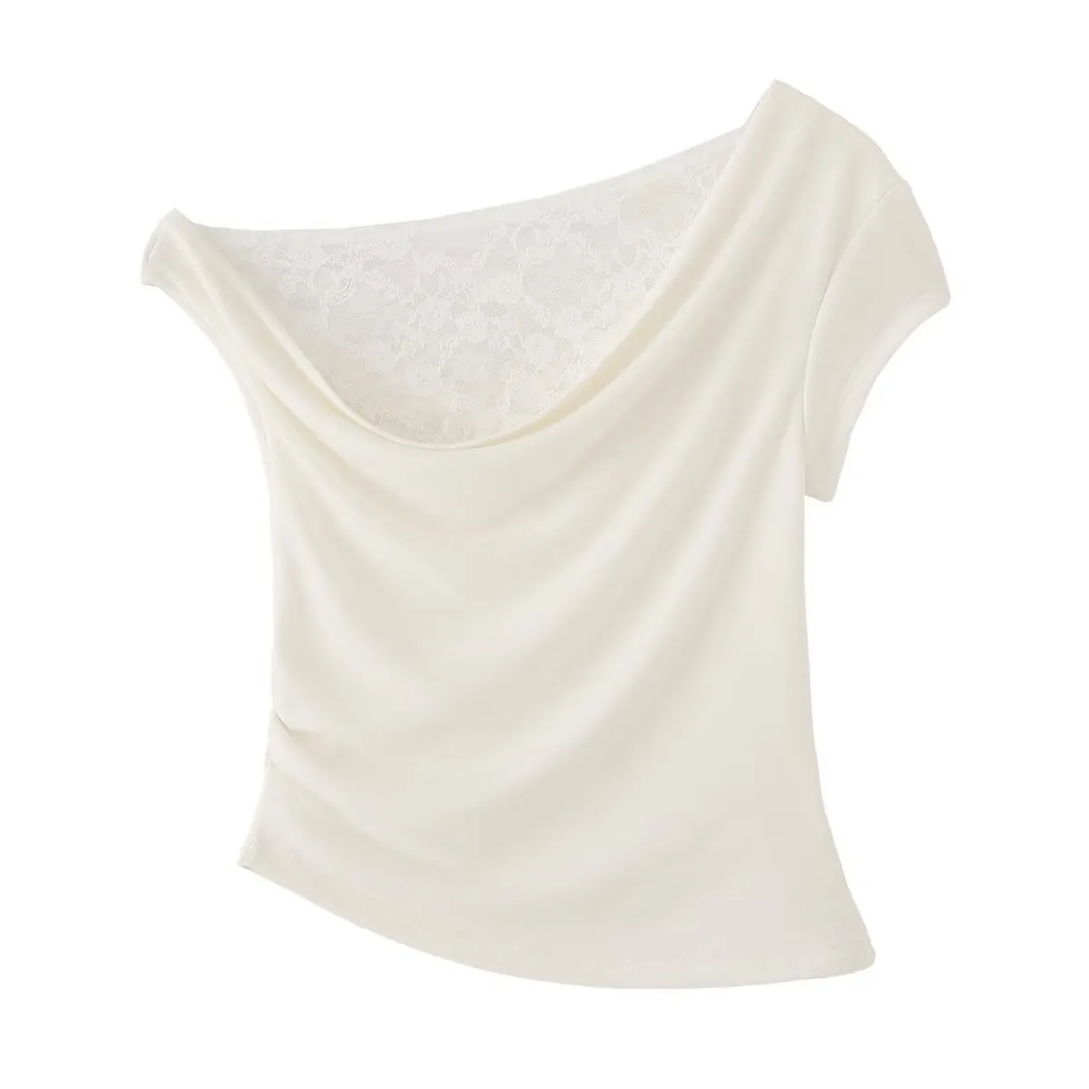 Women's T-shirt Short Sleeve T-Shirts Casual Elegant Sexy Lace display picture 3