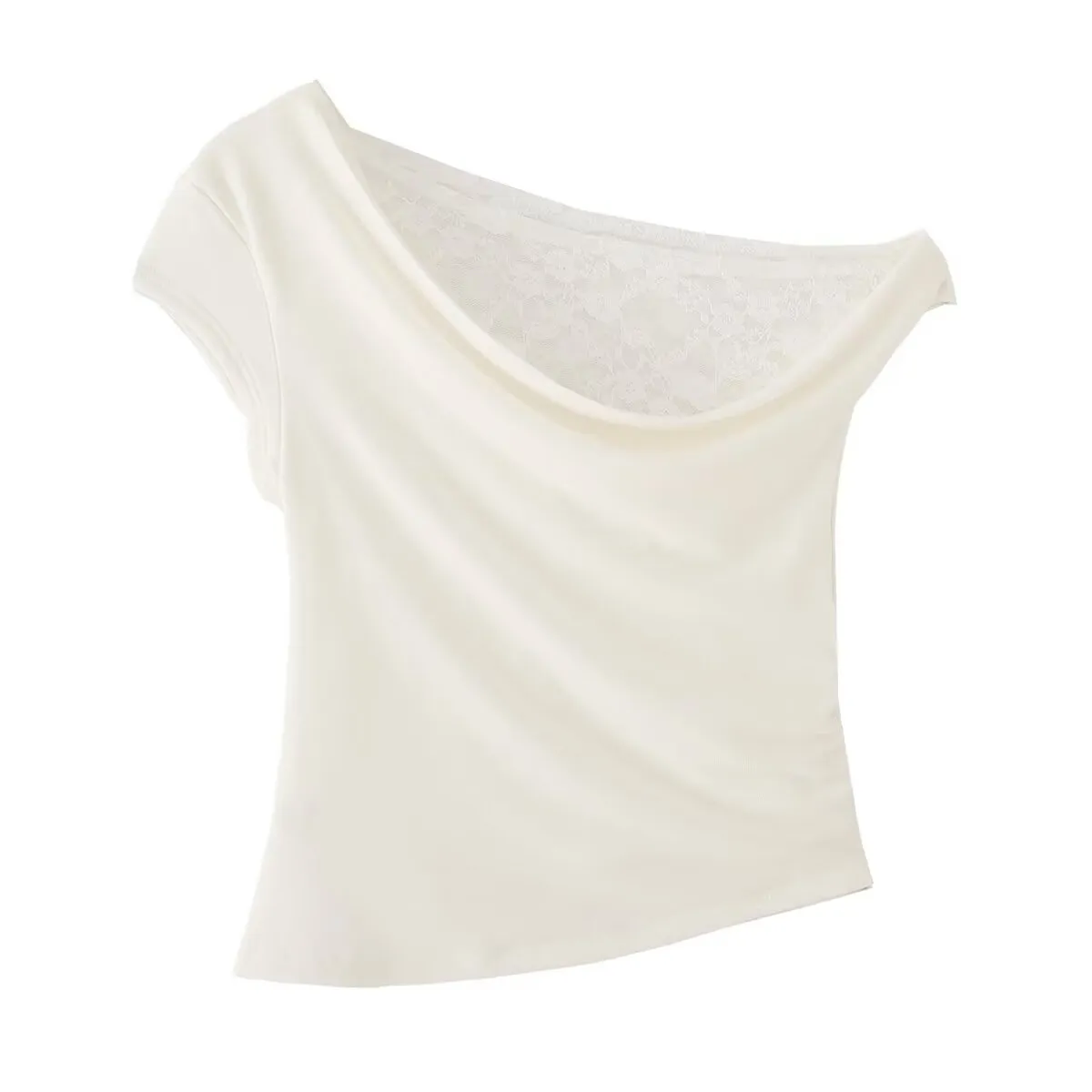 Women's T-shirt Short Sleeve T-Shirts Casual Elegant Sexy Lace display picture 4