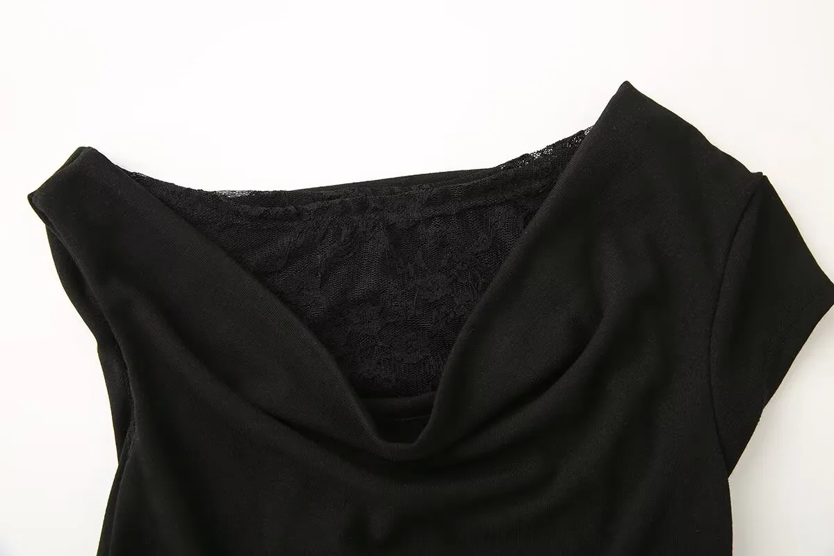 Women's T-shirt Short Sleeve T-Shirts Casual Elegant Sexy Lace display picture 16