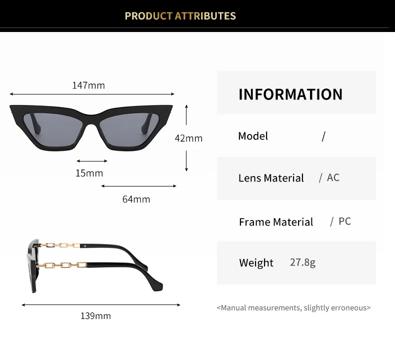 IG Style Personality All-Matching Elegant Solid Color PC UV400 Protection Cat Eye Butterfly Frame Full Frame Glasses display picture 5