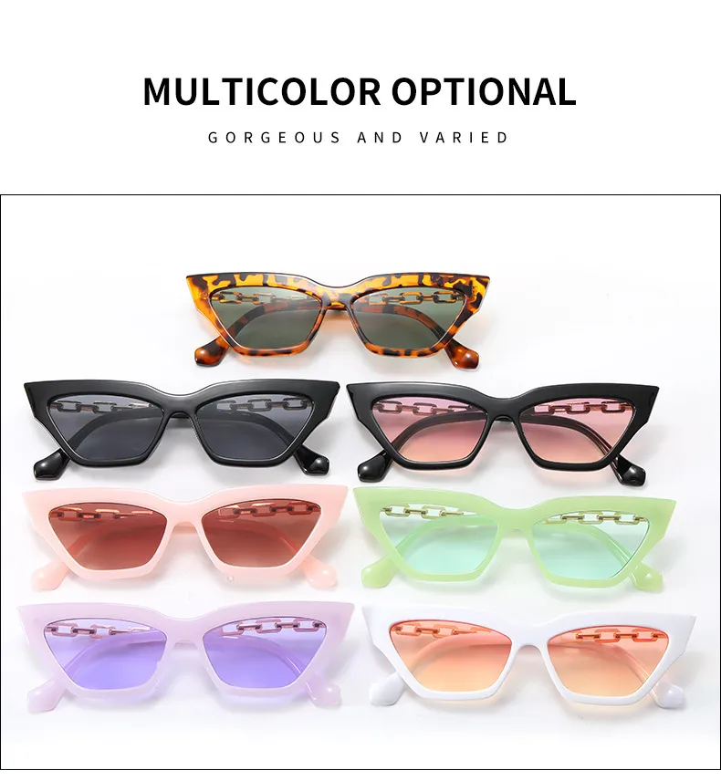IG Style Personality All-Matching Elegant Solid Color PC UV400 Protection Cat Eye Butterfly Frame Full Frame Glasses display picture 3