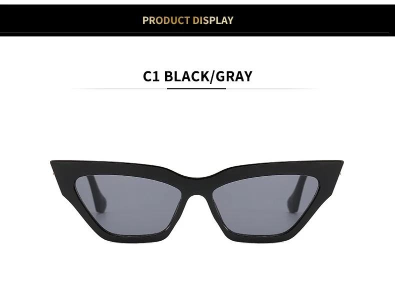 IG Style Personality All-Matching Elegant Solid Color PC UV400 Protection Cat Eye Butterfly Frame Full Frame Glasses display picture 7