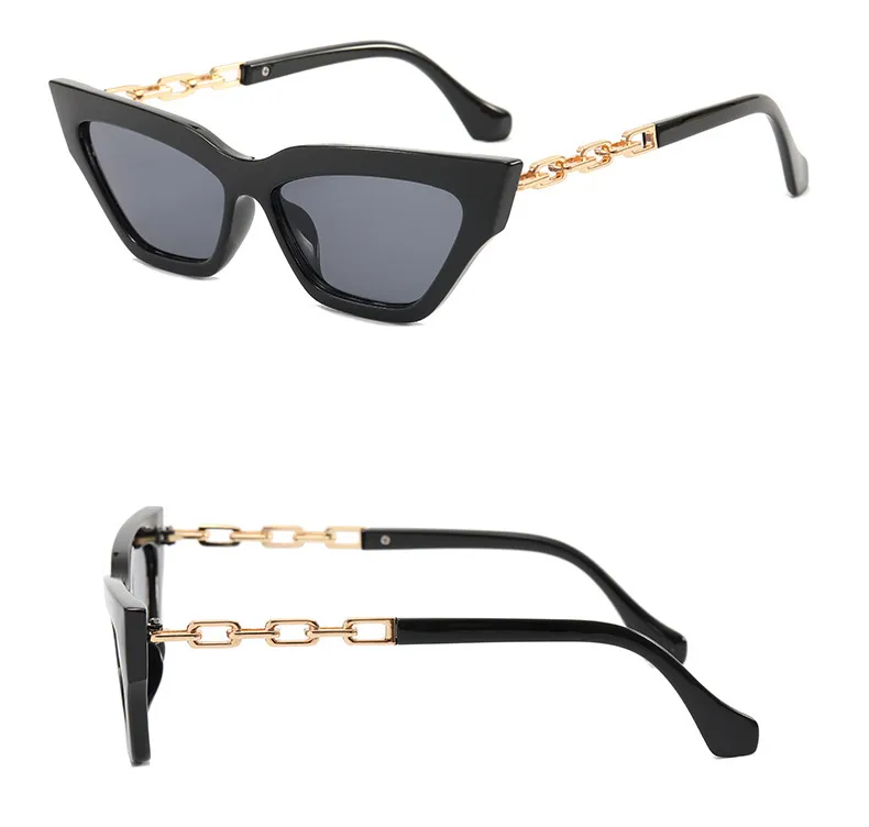 IG Style Personality All-Matching Elegant Solid Color PC UV400 Protection Cat Eye Butterfly Frame Full Frame Glasses display picture 8
