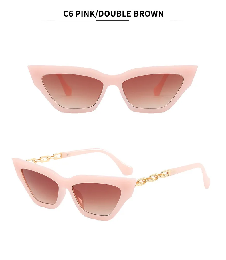 IG Style Personality All-Matching Elegant Solid Color PC UV400 Protection Cat Eye Butterfly Frame Full Frame Glasses display picture 11