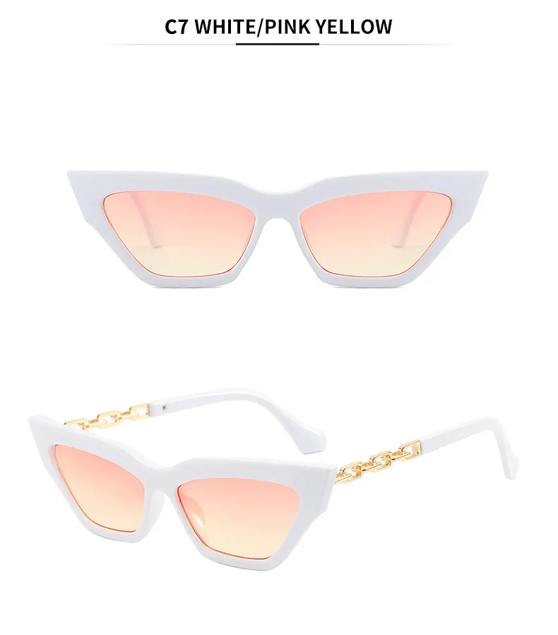 IG Style Personality All-Matching Elegant Solid Color PC UV400 Protection Cat Eye Butterfly Frame Full Frame Glasses display picture 12