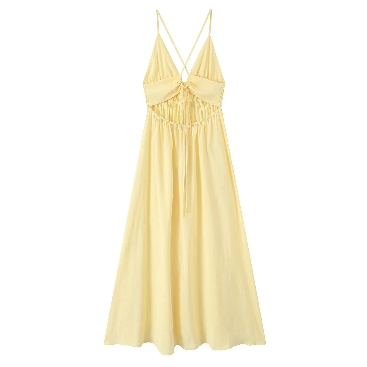 Women's Strap Dress Elegant Strap Sleeveless Solid Color Midi Dress Holiday Tea Party display picture 2