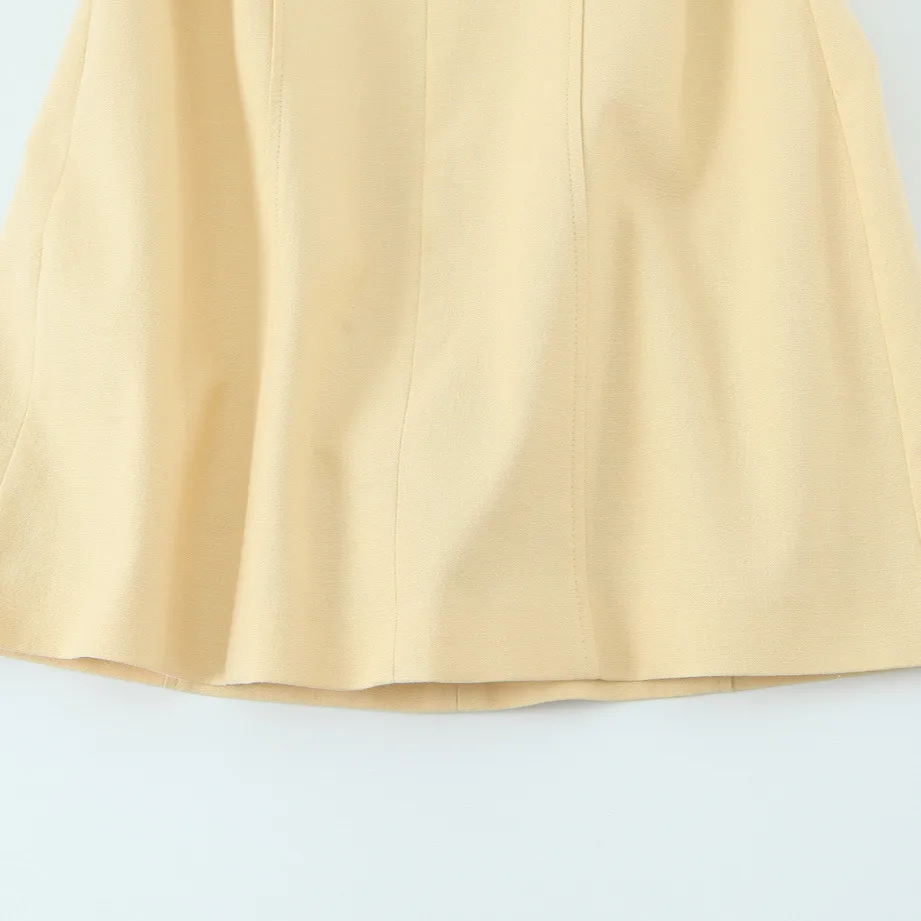 Women's A- Line Skirt Sexy Halter Neck Sleeveless Solid Color Knee-Length Date Tea Party display picture 4
