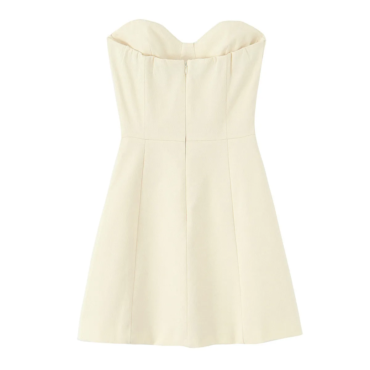 Women's A- Line Skirt Sexy Strapless Sleeveless Solid Color Above Knee Daily Street display picture 2