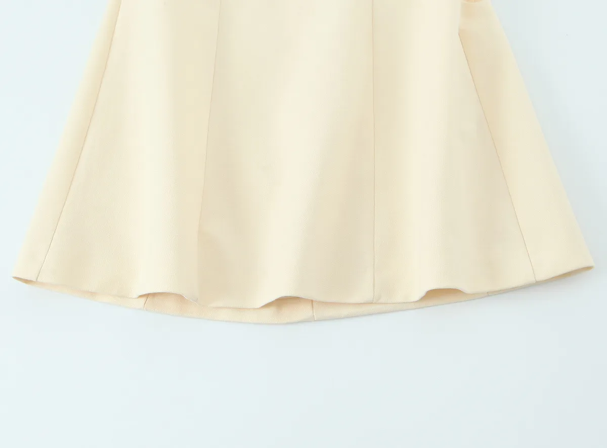Women's A- Line Skirt Sexy Strapless Sleeveless Solid Color Above Knee Daily Street display picture 5