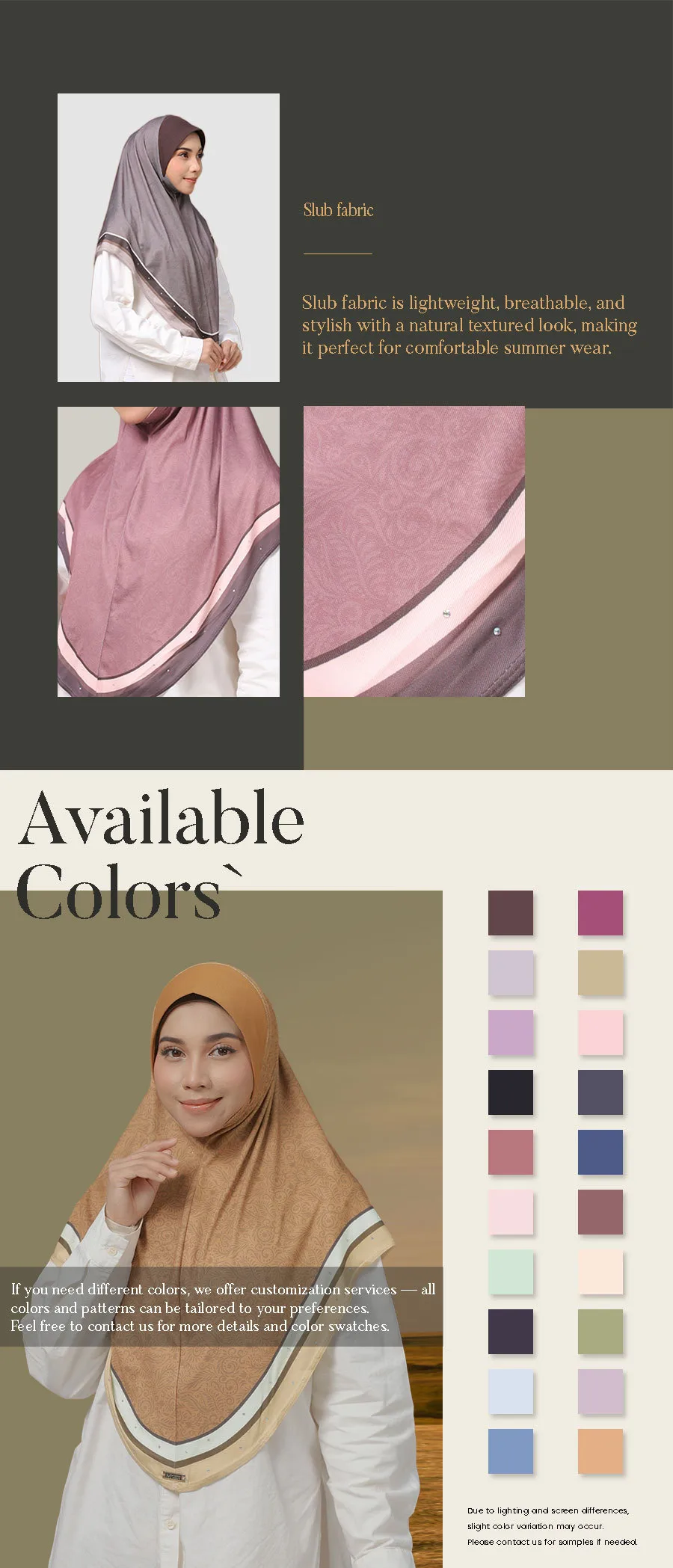 Custom Foreign Trade Bag Chin Cover Malay Girl Color-block Lace Rhinestone Headscarf Women's Ethnic Convenient Headscarf Hat display picture 4