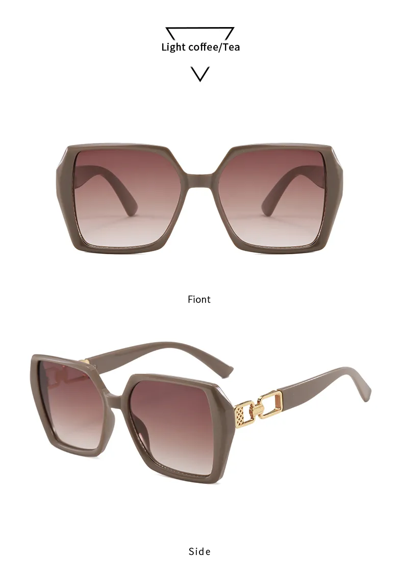 Casual Elegant Streetwear Solid Color PC UV400 Protection Tinted Lenses Square Full Frame Glasses display picture 14