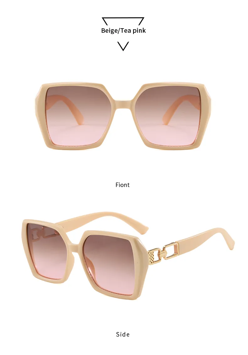 Casual Elegant Streetwear Solid Color PC UV400 Protection Tinted Lenses Square Full Frame Glasses display picture 15