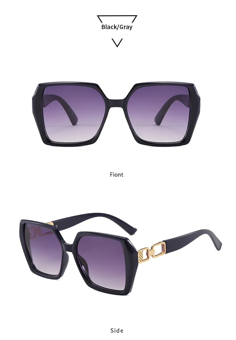 Casual Elegant Streetwear Solid Color PC UV400 Protection Tinted Lenses Square Full Frame Glasses display picture 12