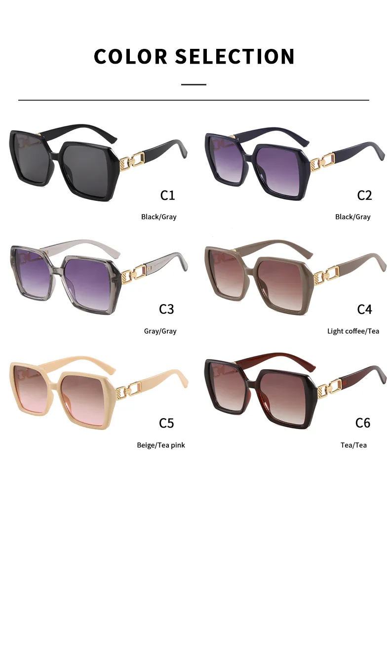Casual Elegant Streetwear Solid Color PC UV400 Protection Tinted Lenses Square Full Frame Glasses display picture 9