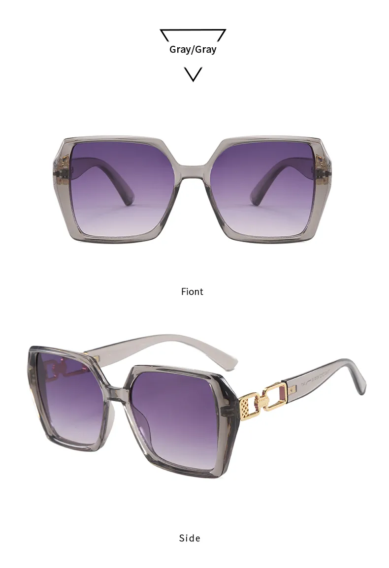 Casual Elegant Streetwear Solid Color PC UV400 Protection Tinted Lenses Square Full Frame Glasses display picture 13