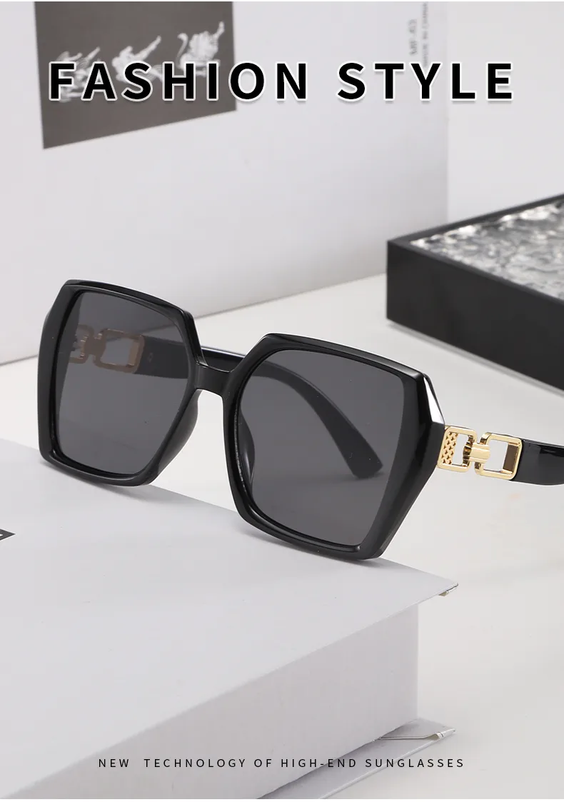 Casual Elegant Streetwear Solid Color PC UV400 Protection Tinted Lenses Square Full Frame Glasses display picture 3